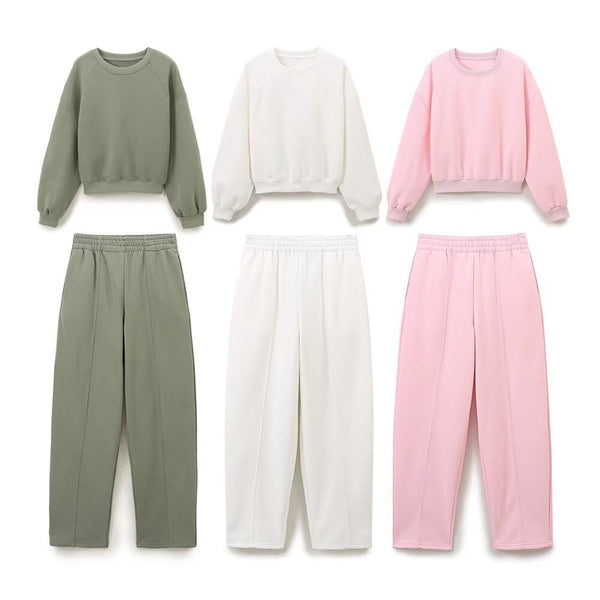 Conjunto de sudadera de manga larga y pantalones de chándal