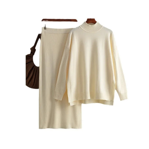 Conjunto de 2 piezas Tops Manga larga y falda