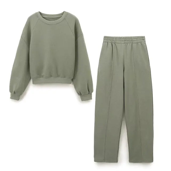 Conjunto de sudadera de manga larga y pantalones de chándal
