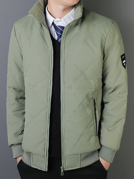 Chaqueta casual de algodón y cortavientos para hombre