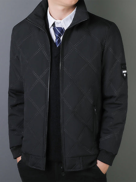 Chaqueta casual de algodón y cortavientos para hombre