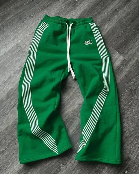 Pantalones de chándal con cordón de jogging de alta calidad holgados