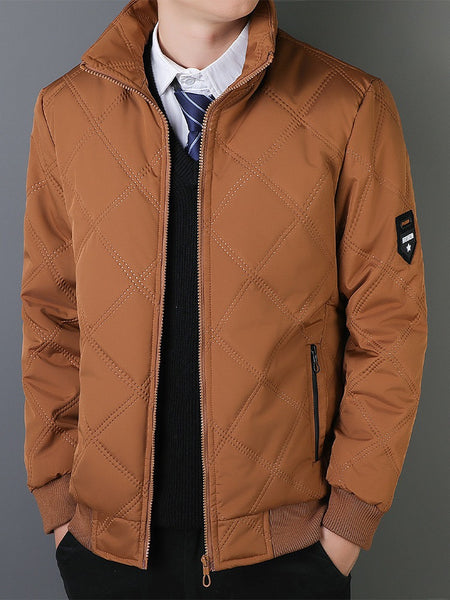 Chaqueta casual de algodón y cortavientos para hombre