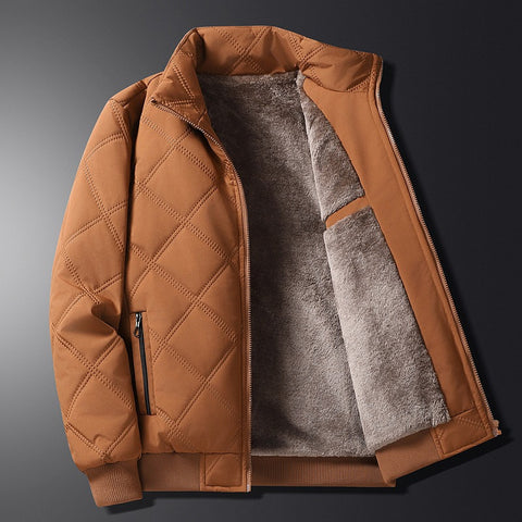 Chaqueta casual de algodón y cortavientos para hombre