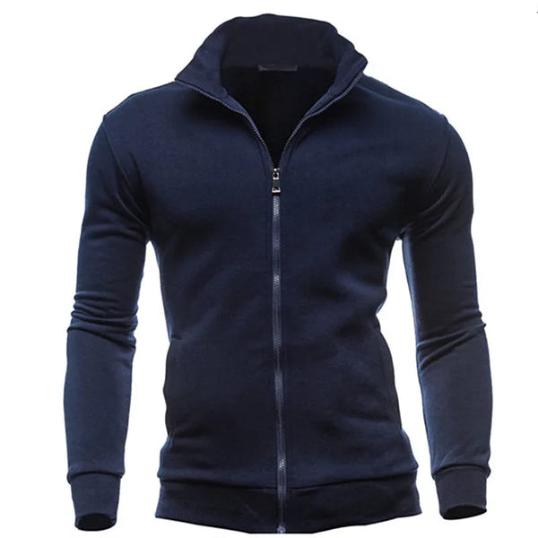 MRMT 2026 Brand New Men's No Hoodies Sweatshirts Zipper Stand Collar Men Sweatshirts For Male No Hooded Sweatshirt Man Pullover - funny happy kids