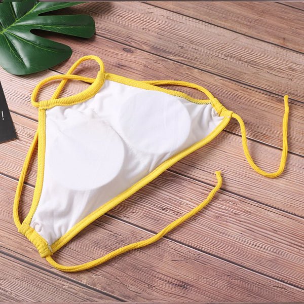 Bikini 2020 Sexy Women Swimwear Bikini Push Up Swimsuit Solid Beachwear Bathing Suit Thong Biquini Bikini Set