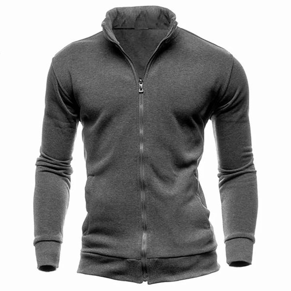 MRMT 2026 Brand New Men's No Hoodies Sweatshirts Zipper Stand Collar Men Sweatshirts For Male No Hooded Sweatshirt Man Pullover - funny happy kids