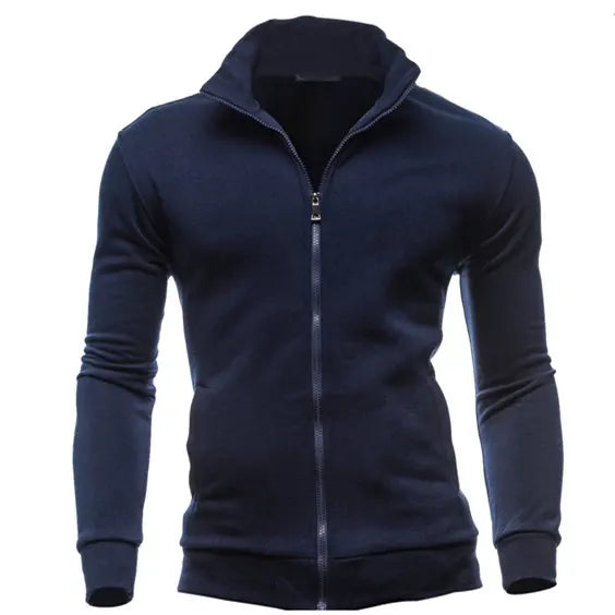 MRMT 2026 Brand New Men's No Hoodies Sweatshirts Zipper Stand Collar Men Sweatshirts For Male No Hooded Sweatshirt Man Pullover - funny happy kids