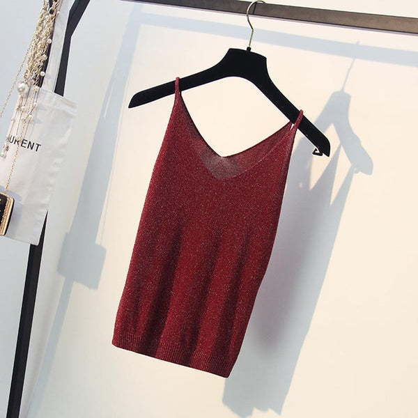 Top de tirantes cuello en V