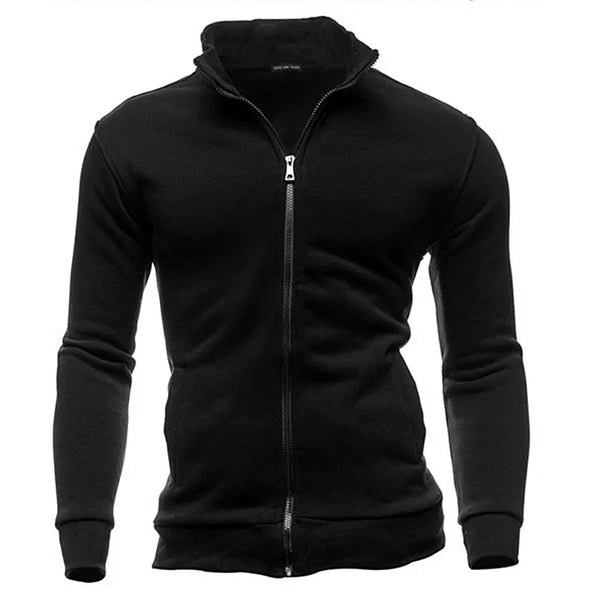 MRMT 2026 Brand New Men's No Hoodies Sweatshirts Zipper Stand Collar Men Sweatshirts For Male No Hooded Sweatshirt Man Pullover - funny happy kids