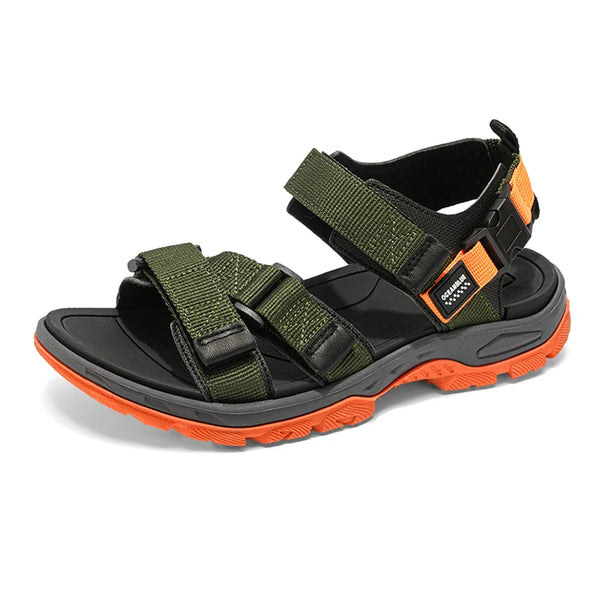 Summer Men's Sandals Trendy Casual Outdoor Sport Shoes for Holidays Beach Breathable Wear-Resistant Hiking & Walking Sandals - funny happy kids