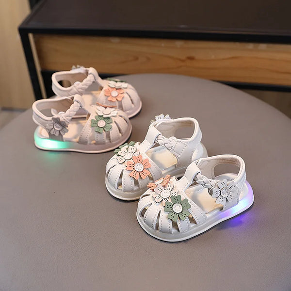 Sandalias con luces para niños y niñas - funny happy kids