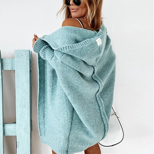 Oversized Cardigan Women Fashion Hoodies Coat Long Sleeve Sweaters For Women Elegant Patchwork Print Coat 2023 - funny happy kids