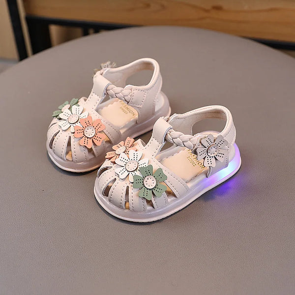 Sandalias con luces para niños y niñas - funny happy kids