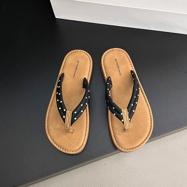Sandalias de tiras para mujer flip flops - funny happy kids