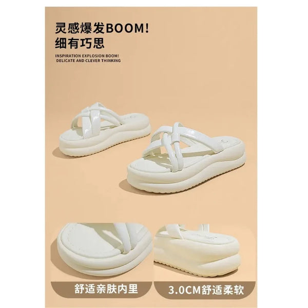 Summer New Arrival Sandals Slides Fashion Breathable Non-slip Lightweight Casual Indoor Outdoor Beach Daily Slippers - funny happy kids