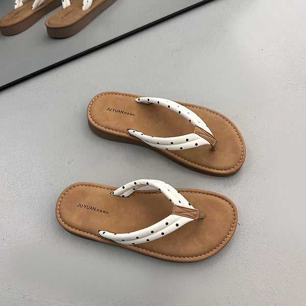 Women's Sandals Summer New Beach Flat Shoes Casual Comfortable Non-Slip Wear-Resistant Slippers Zapatillas Mujer - funny happy kids