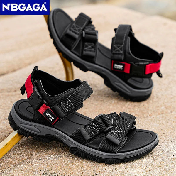 Sandalias de tiras para hombres - funny happy kids