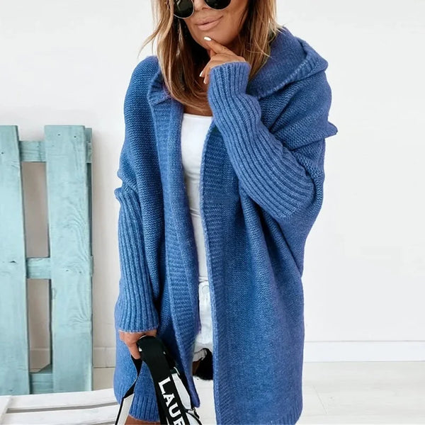 Oversized Cardigan Women Fashion Hoodies Coat Long Sleeve Sweaters For Women Elegant Patchwork Print Coat 2023 - funny happy kids