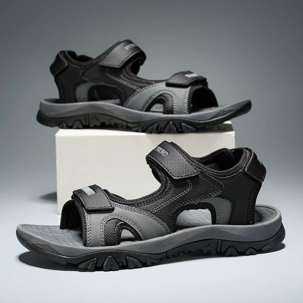 Summer New Sandals Men's Water Beach Breathable Quick Drying Shoes Comfortable Flat Bottom Non slip Sandals Driving Shoes - funny happy kids