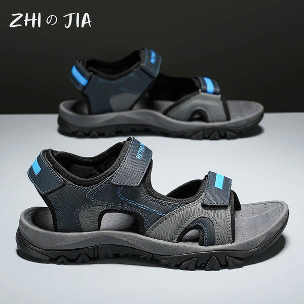 Summer New Sandals Men's Water Beach Breathable Quick Drying Shoes Comfortable Flat Bottom Non slip Sandals Driving Shoes - funny happy kids