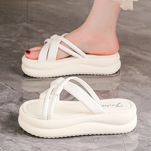 Sandalias de plataforma para mujer - funny happy kids