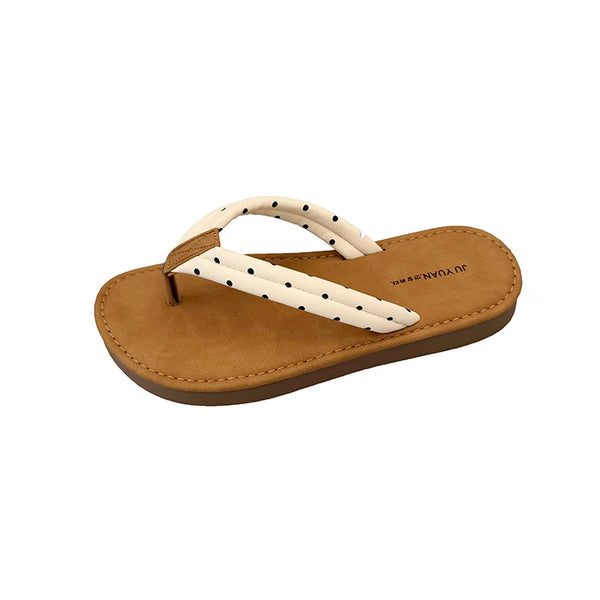 Women's Sandals Summer New Beach Flat Shoes Casual Comfortable Non-Slip Wear-Resistant Slippers Zapatillas Mujer - funny happy kids