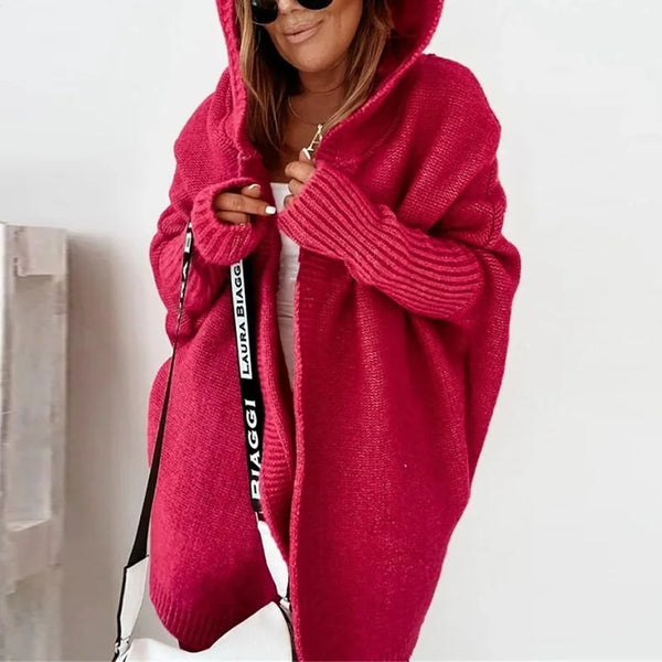 Oversized Cardigan Women Fashion Hoodies Coat Long Sleeve Sweaters For Women Elegant Patchwork Print Coat 2023 - funny happy kids