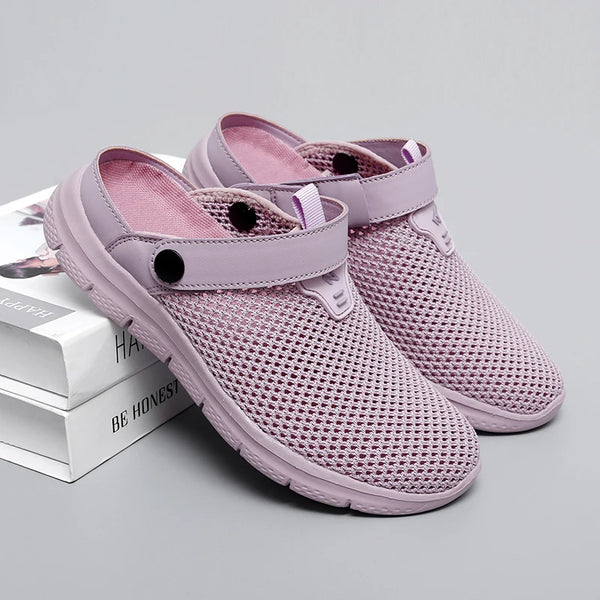 Summer Sandals for Women Breathable Beach Sandals Slippers Fashion Garden Clog Aqua Shoes Trekking Wading Shoes Plus Size 35-44 - funny happy kids