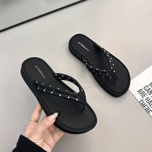 Women's Sandals Summer New Beach Flat Shoes Casual Comfortable Non-Slip Wear-Resistant Slippers Zapatillas Mujer - funny happy kids