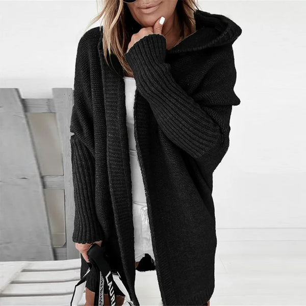 Oversized Cardigan Women Fashion Hoodies Coat Long Sleeve Sweaters For Women Elegant Patchwork Print Coat 2023 - funny happy kids