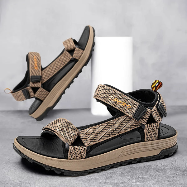 Summer Men Sandals Fashion Leisure Beach Holiday Sandals for Mens Lightweight Shoes New Outdoor Comfortable Casual Sandals - funny happy kids
