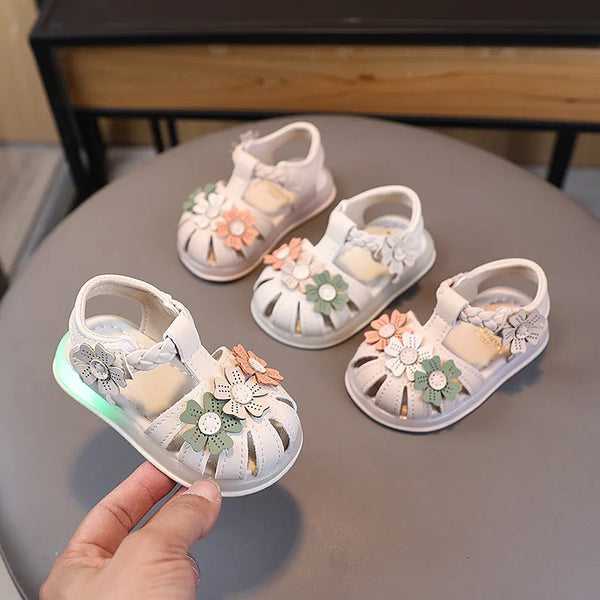 Sandalias con luces para niños y niñas - funny happy kids