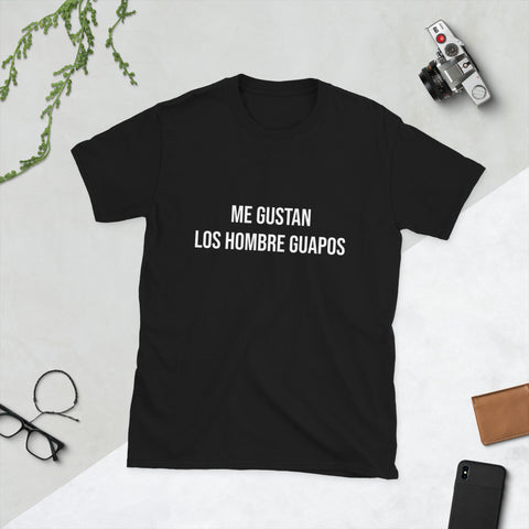 Camiseta de manga corta unisex HOMBRES GUAPOS