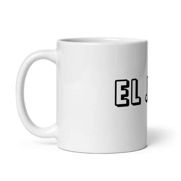 Taza blanca brillante EL JEFE