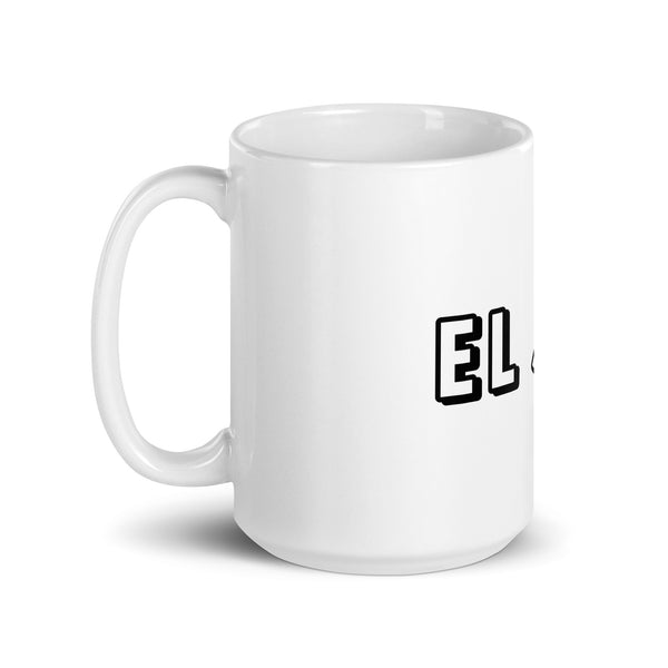Taza blanca brillante EL JEFE