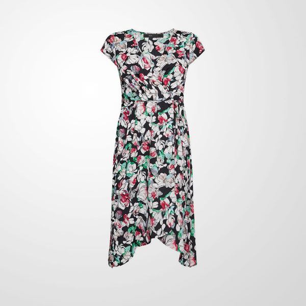 Vestido midi floral estampado - funny happy kids