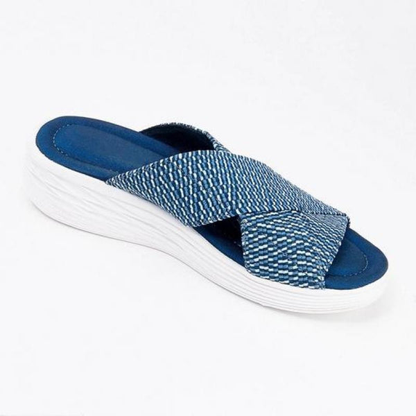Zapatos planos cómodos con punta abierta