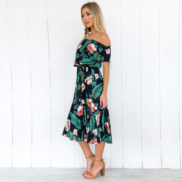 Vestido boho hombros al aire - funny happy kids