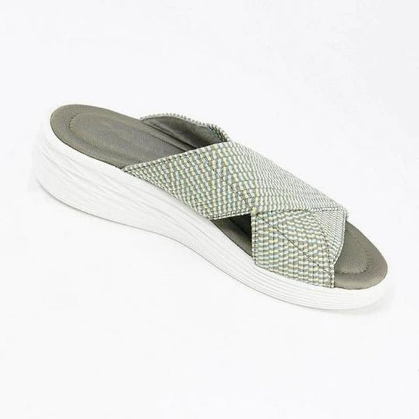 Zapatos planos cómodos con punta abierta
