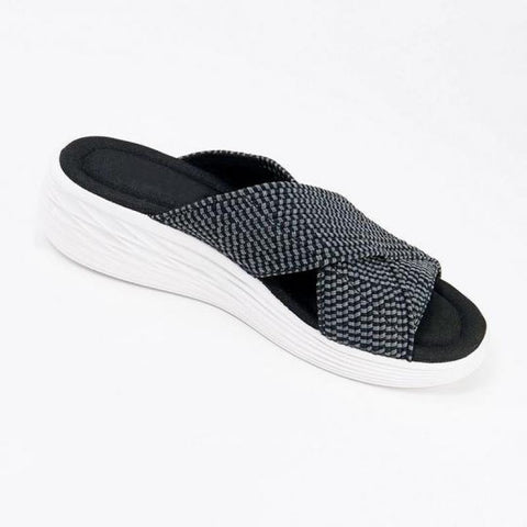Zapatos planos cómodos con punta abierta