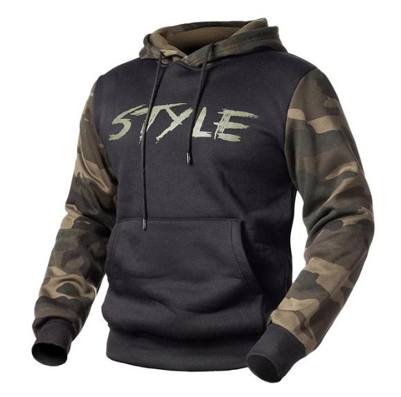Sudadera con capucha de camuflaje - funny happy kids
