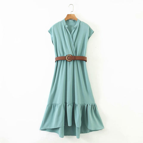 Vestido con cinturón