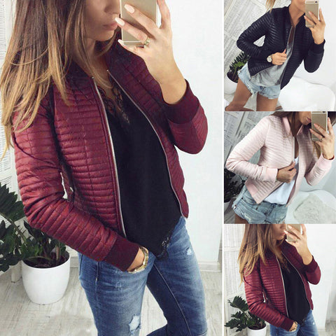 Chaqueta corta con cremallera en color liso - funny happy kids
