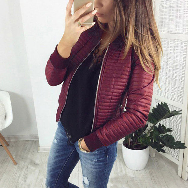 Chaqueta corta con cremallera en color liso - funny happy kids
