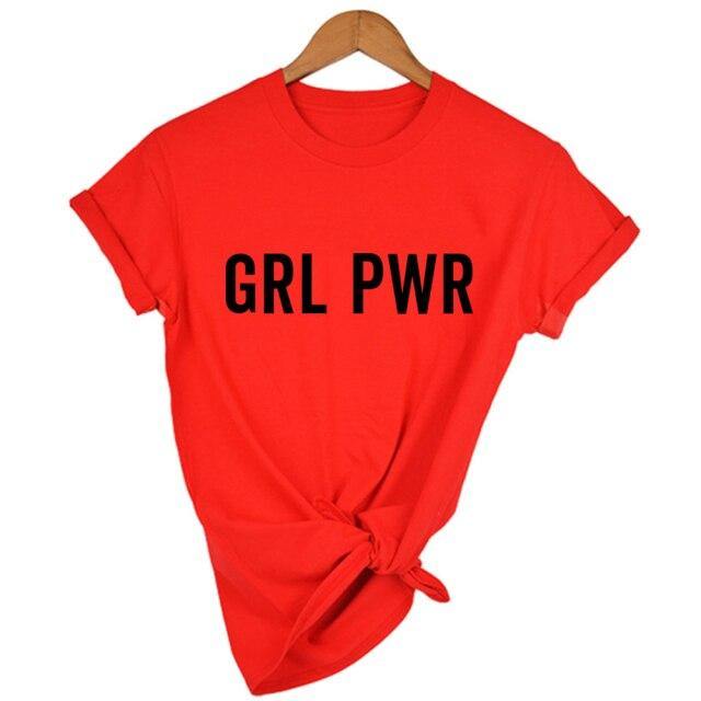 Camiseta GRL PWR - funny happy kids