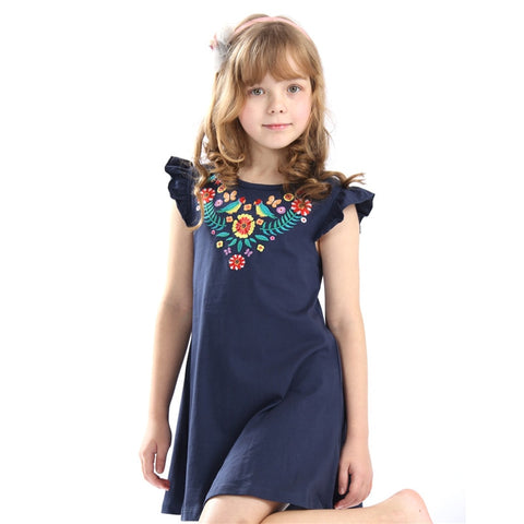 Vestido de verano con aplique - funny happy kids