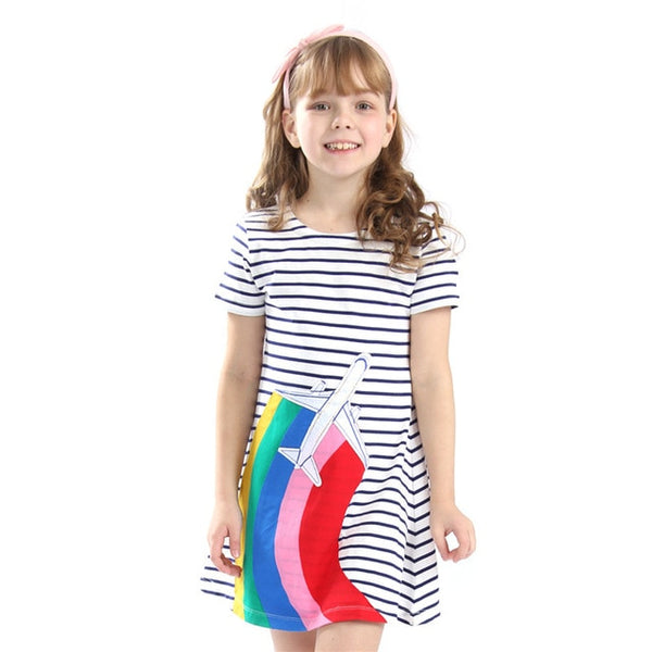 Vestido de verano con aplique - funny happy kids