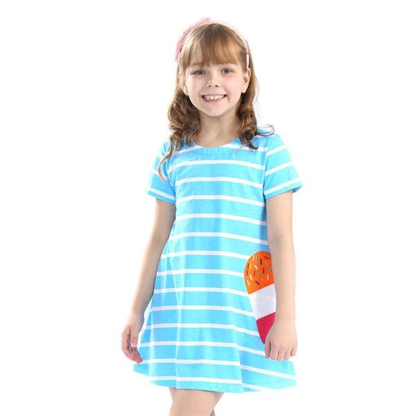 Vestido de verano con aplique - funny happy kids