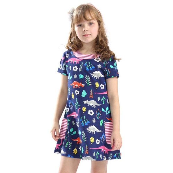 Vestido de verano con aplique - funny happy kids